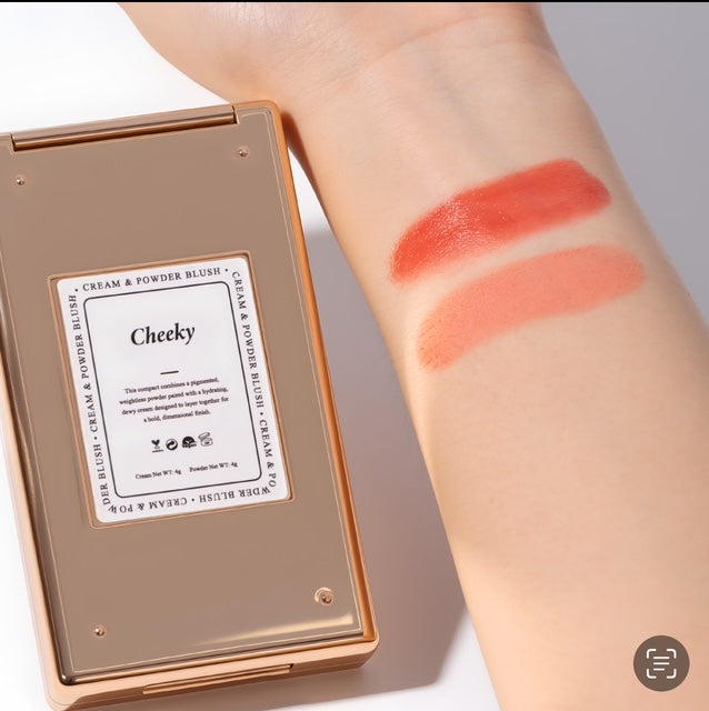 Cheeky- Cream & powder Blush Duo