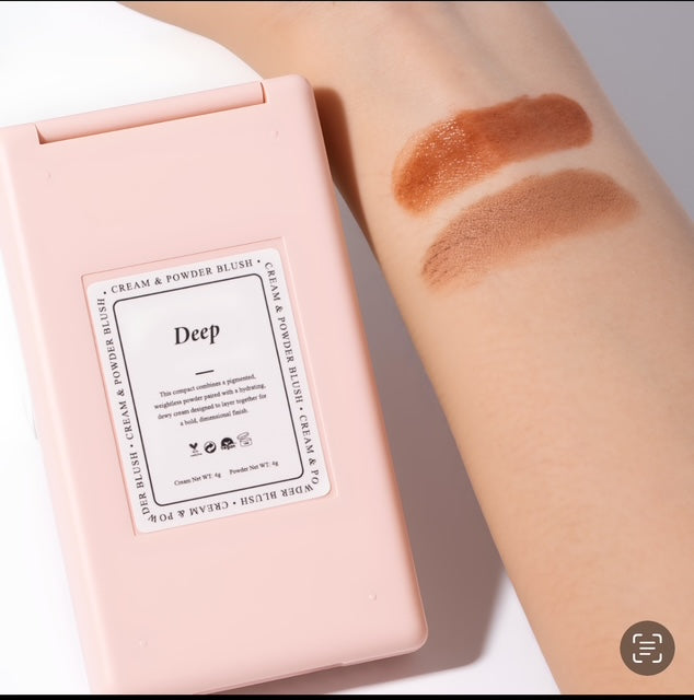 Deep- Cream & Powder Bronzer Duo