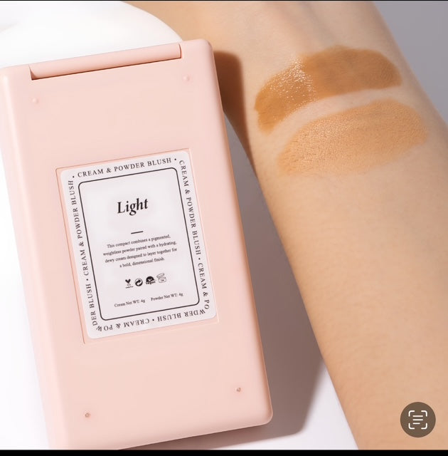 Light- Cream & Powder Bronzer Duo
