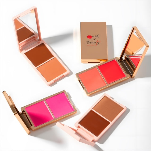 Berry- Cream & Powder Blush Duo