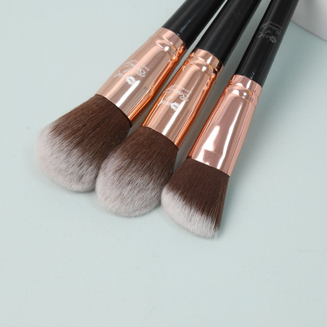 Makeup brushes (Black rose gold)