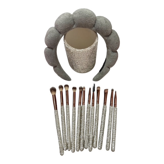 Dazzle Makeup Brushes (Silver Small)