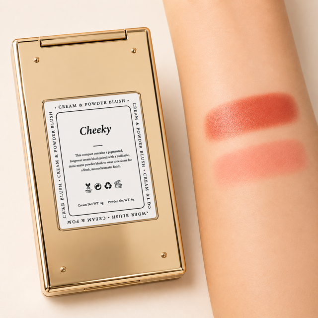 Cheeky- Cream & powder Blush Duo