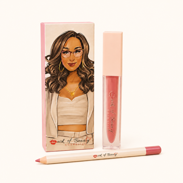 2 Piece Lip Kit (Mulberry Pink)