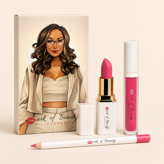 3 Piece Lip Kit (Rose Pedal Pink)