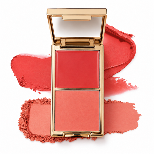 Berry- Cream & Powder Blush Duo