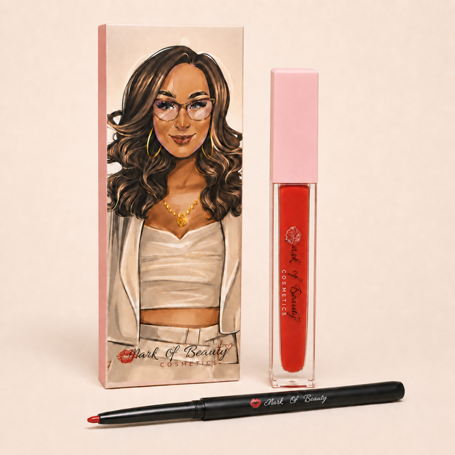 2 Piece Lip Kit (Candy Apple Red)