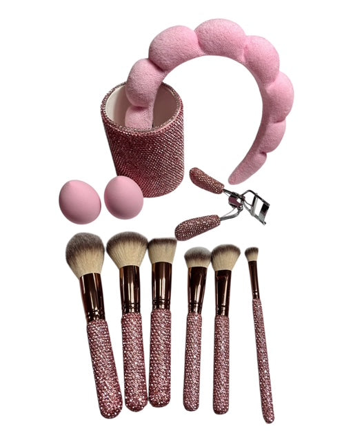 Dazzle Makeup Brushes (Pink)