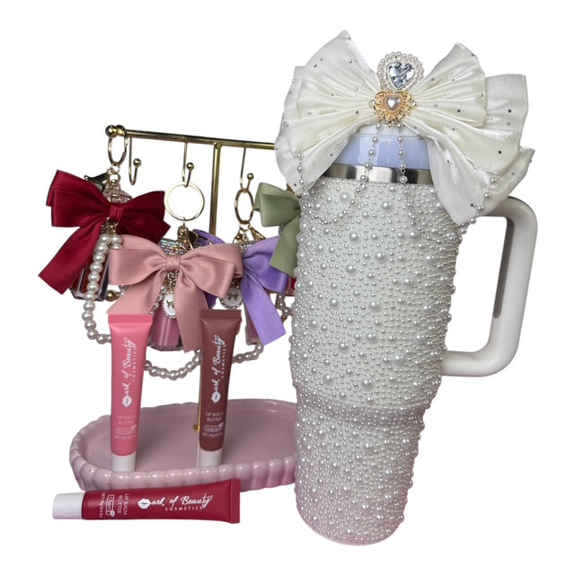 Glow sips Pearl Tumbler-White