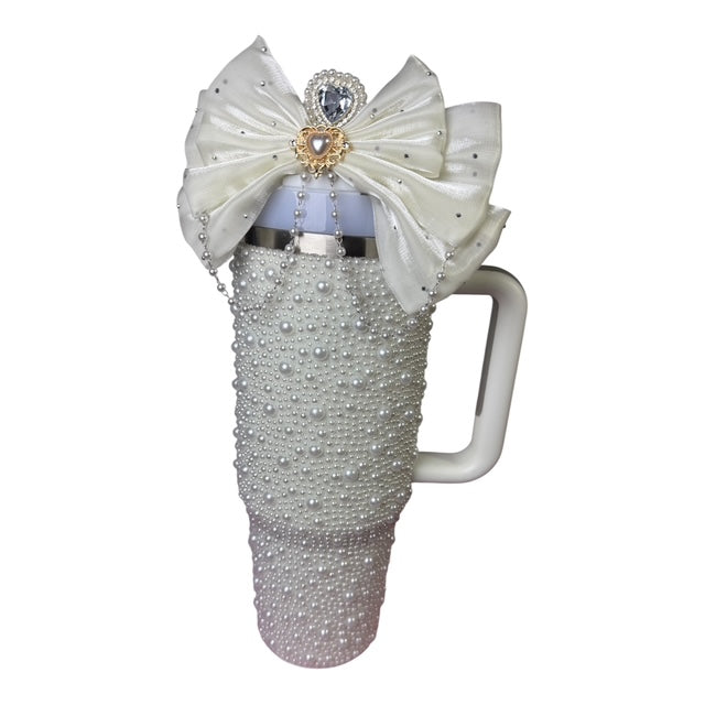 Glow sips Pearl Tumbler-White